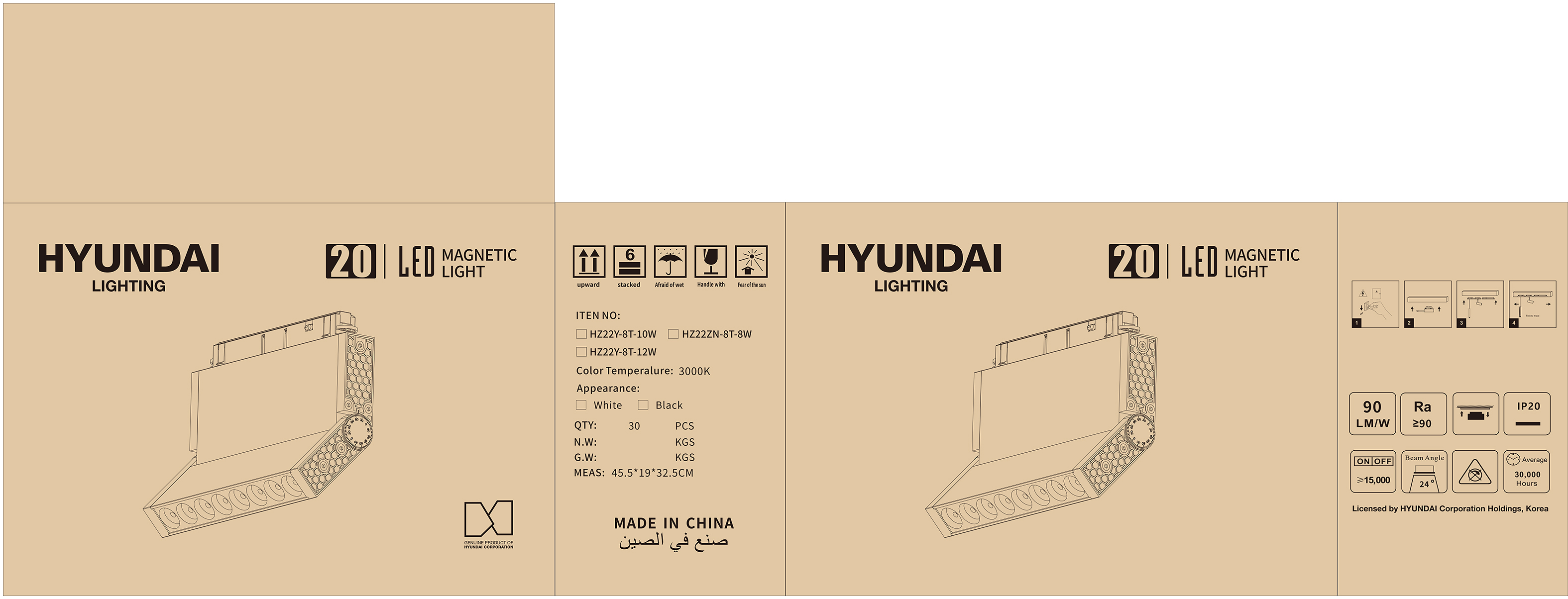 dayaHYUNDAI HZ22Y-8T 12W 3000K外箱-20231210